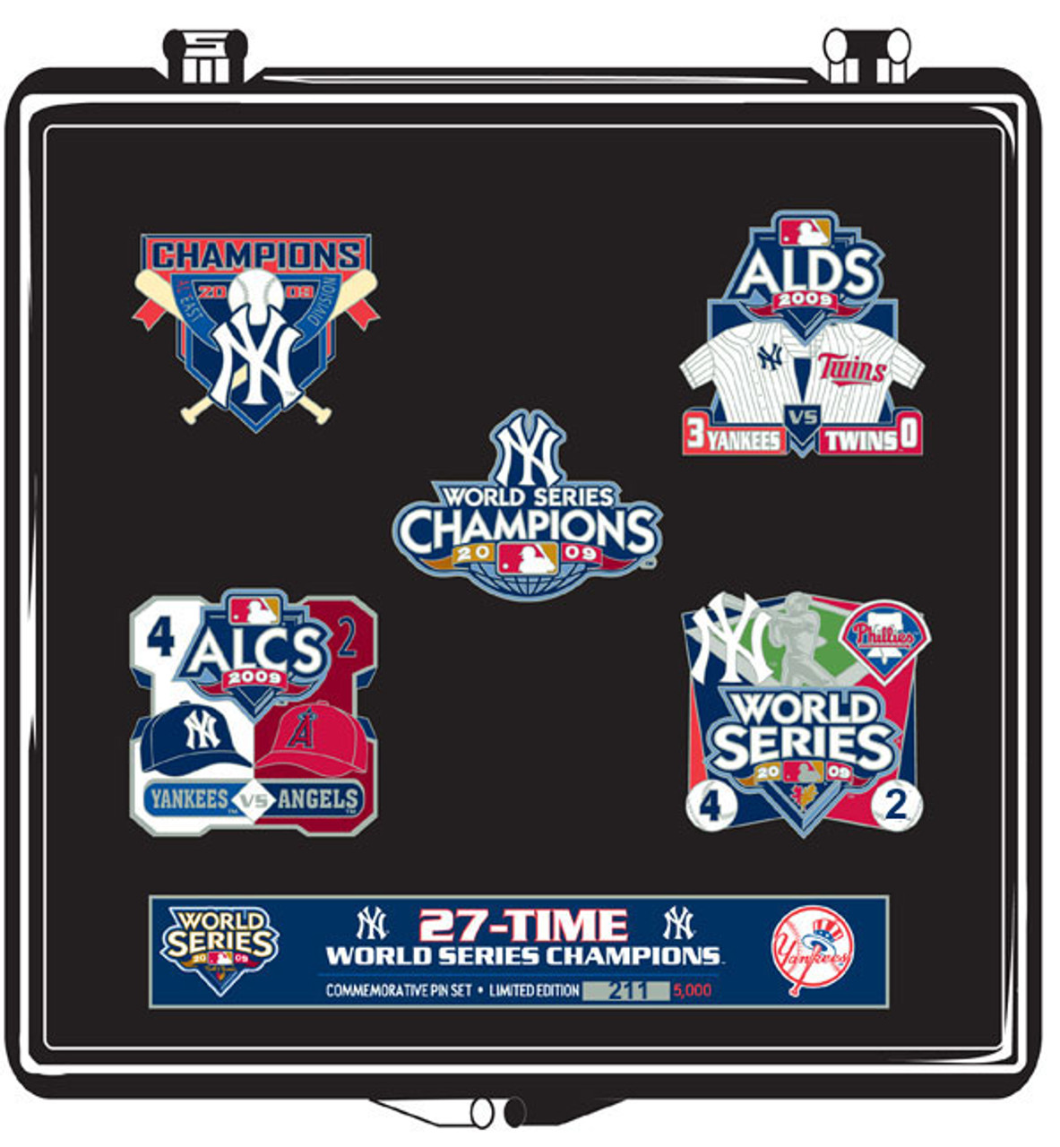 New York Yankees 2009 World Series Champs Pin Set - Limited 5,000