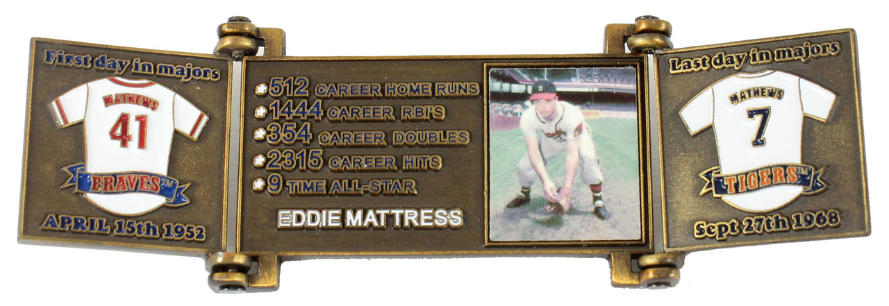 Eddie Mathews Hall of Fame Career Pin - Limited Edition 1,978