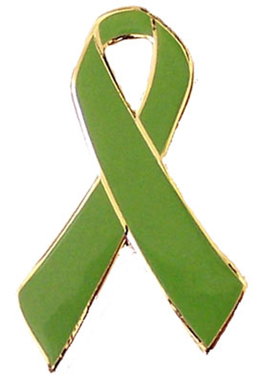 Green Ribbon Awareness Pin