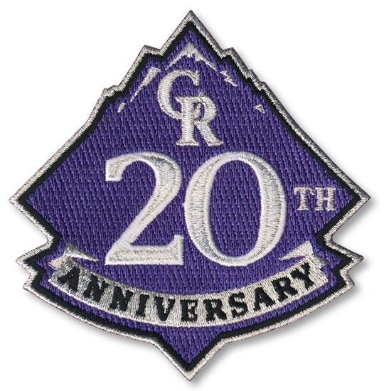 Colorado Rockies 20th Anniversary Patch