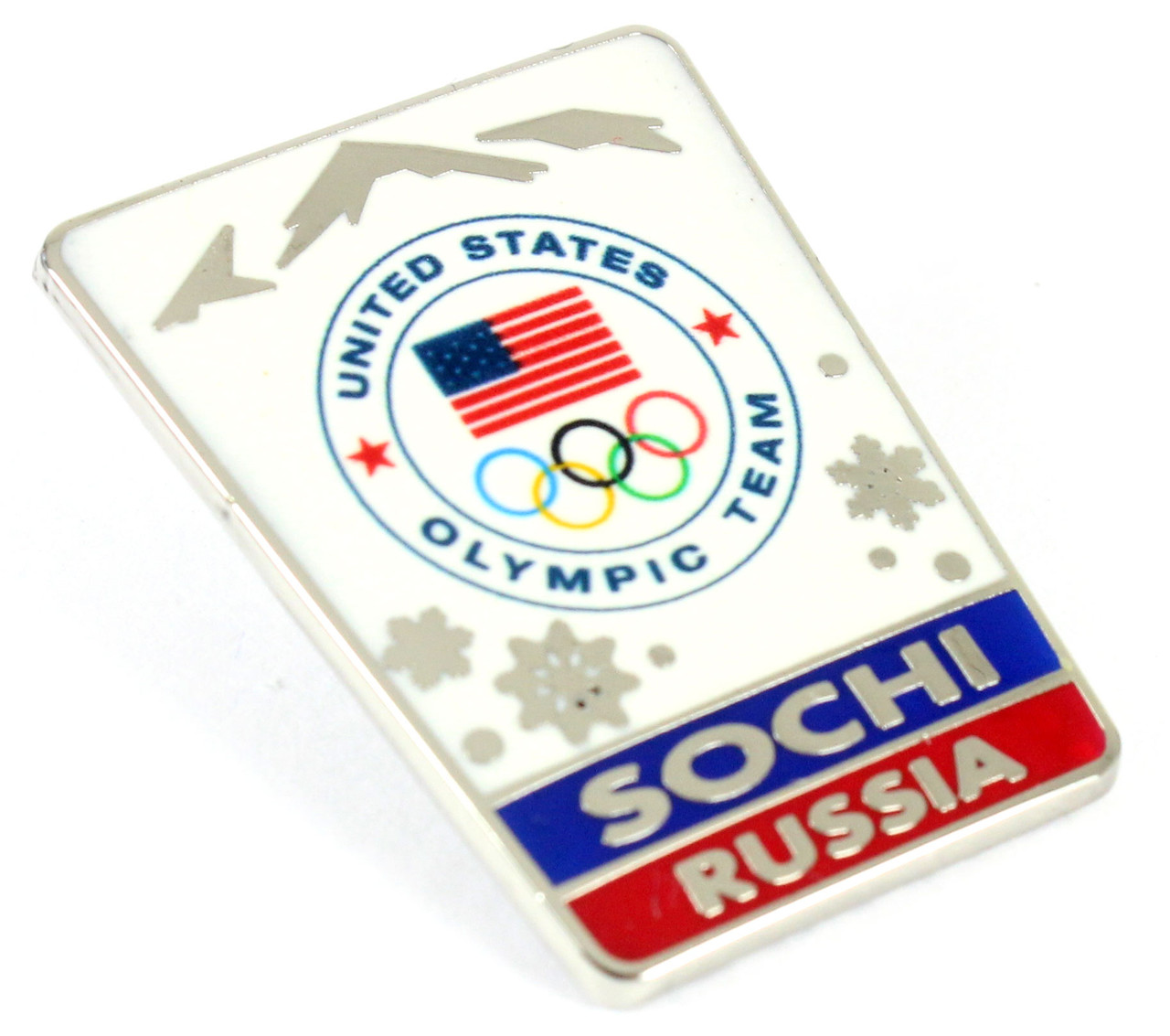 GALAXY ソチオリンピック　スキー　バッジ Sochi 2014 Olympics Landscape Snowflake Pin
