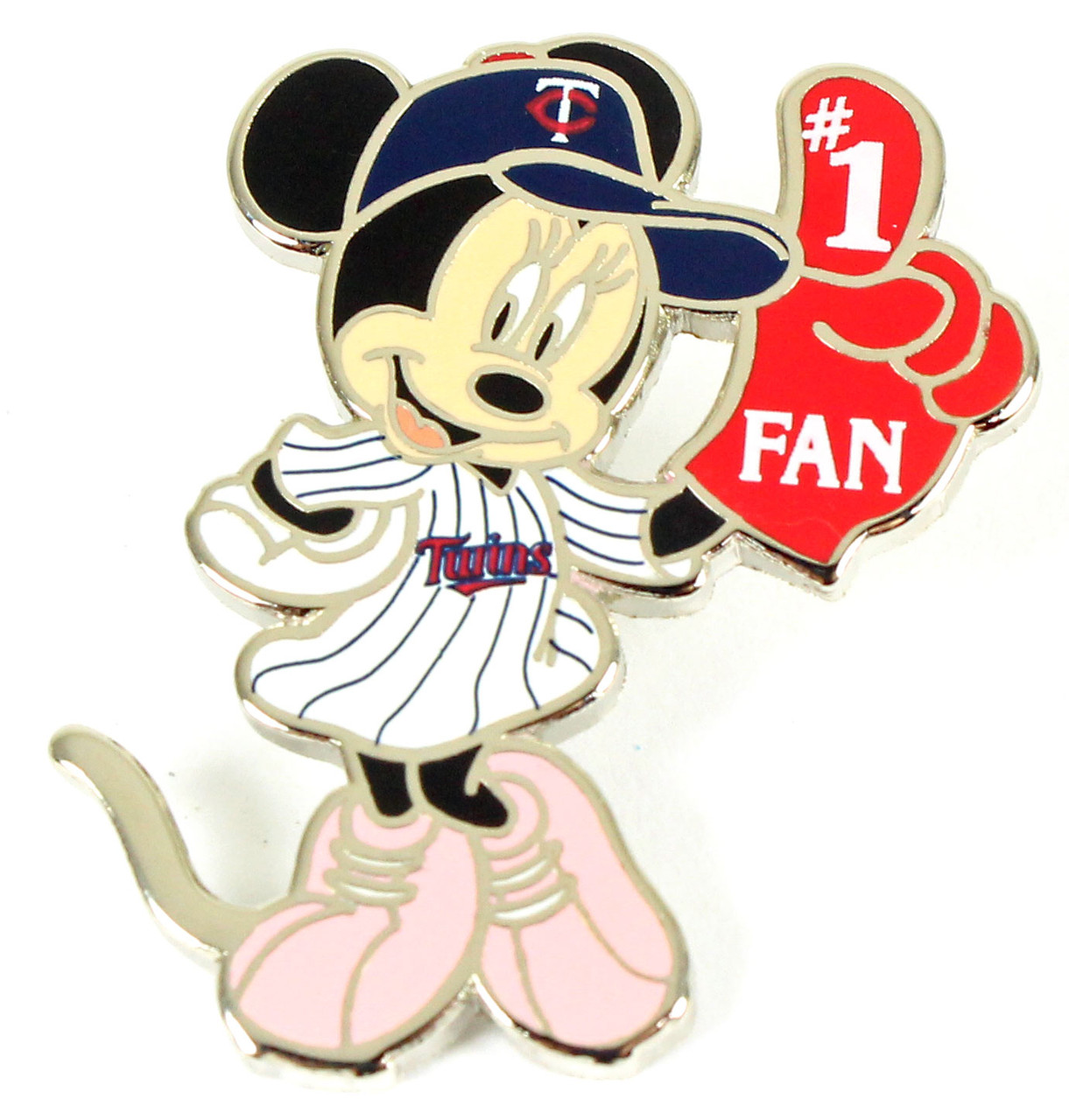 Aminco Texas Rangers Disney Minnie #1 Fan Pin, Multi