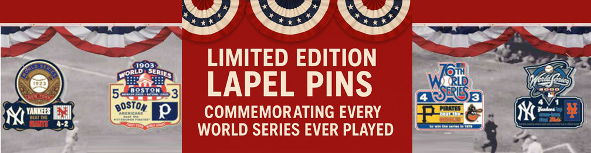 mlb world series lapel pin