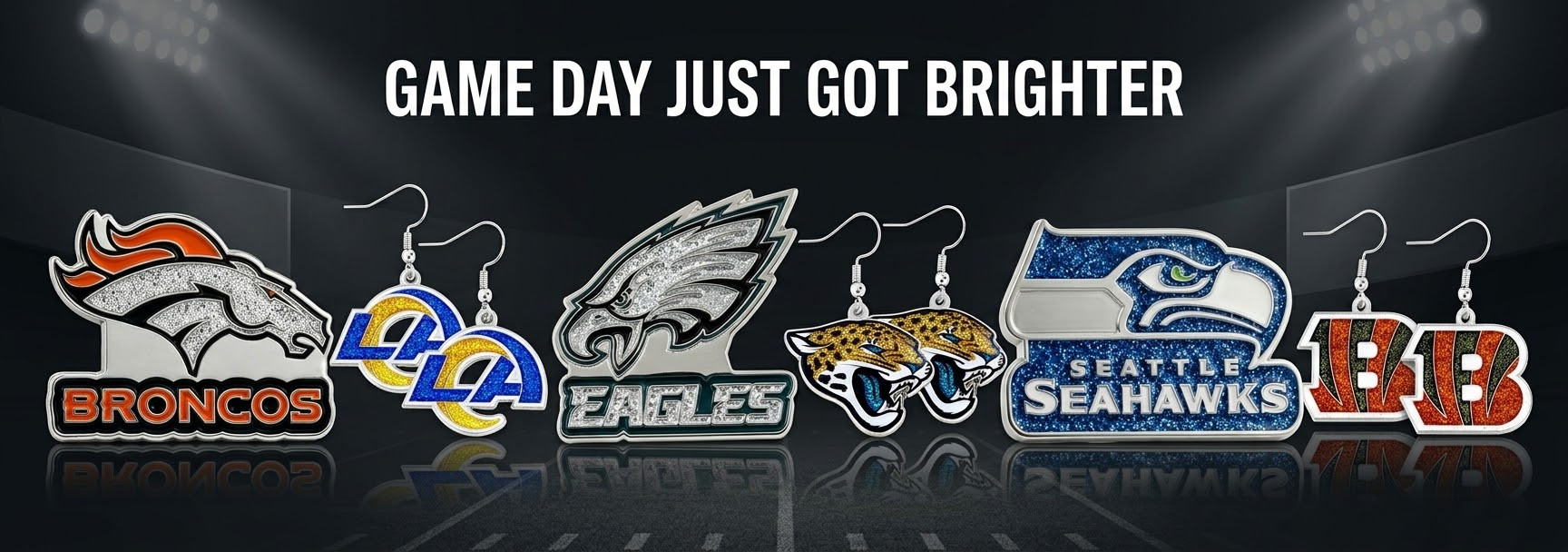 NFL Glitter  Pins and Accessories