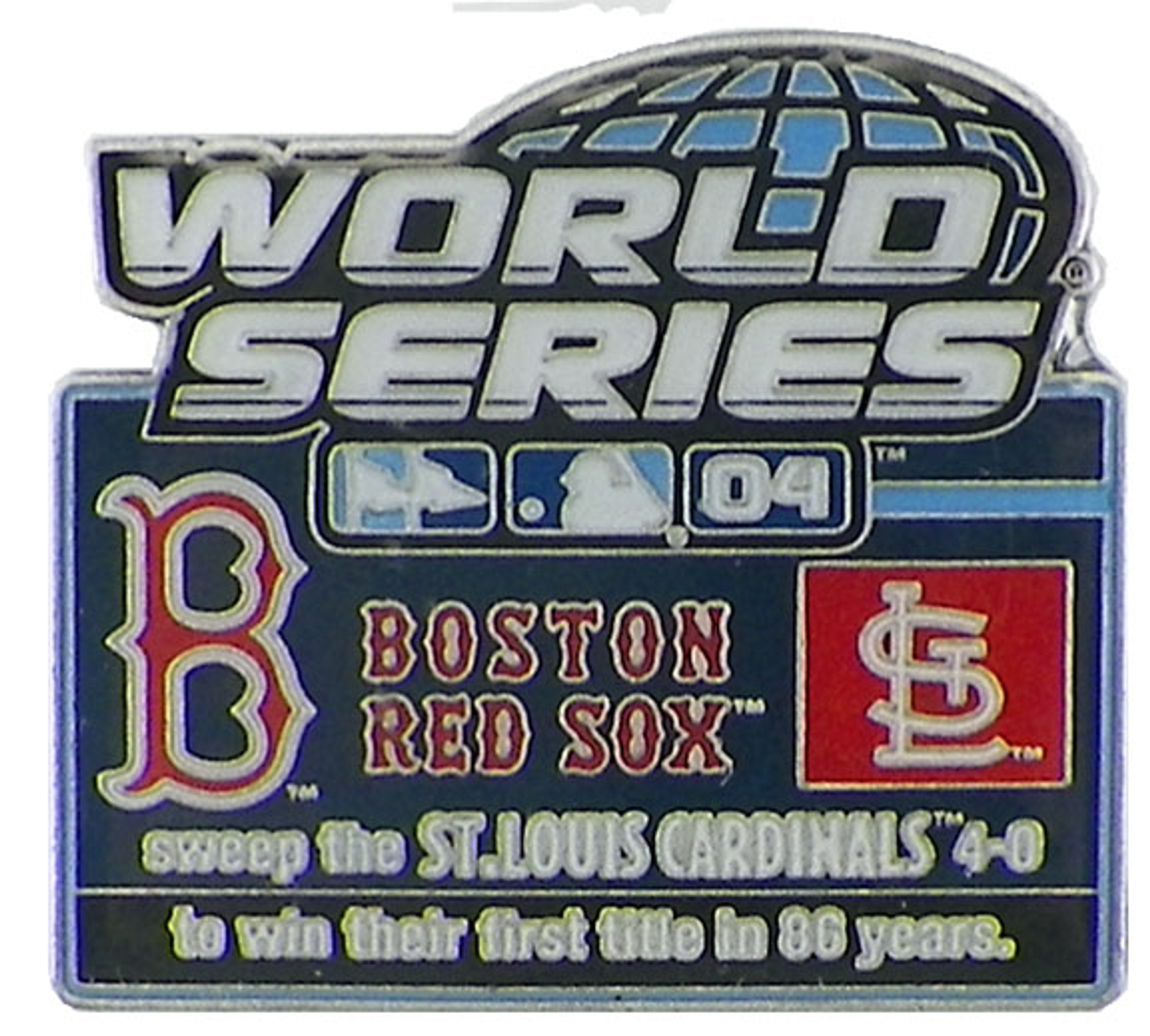 2004 World Series Logo Pin