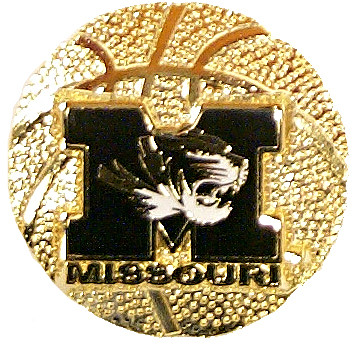 Missouri Basketball Pin