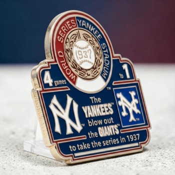 1937 World Series Commemorative Pin - Yankees vs. Giants
