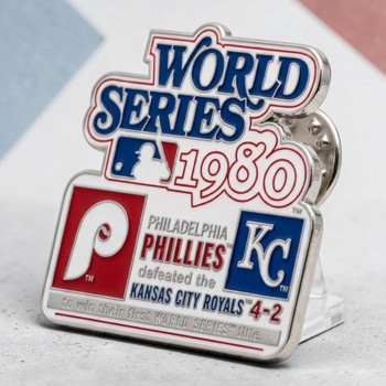 1980 World Series Commemorative Pin - Phillies vs. Royals