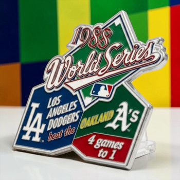 1988 World Series Commemorative Pin - Dodgers vs. A's