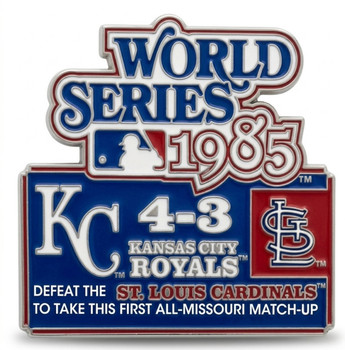 1985 World Series Commemorative Pin - Royals vs. Cardinals