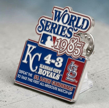 1985 World Series Commemorative Pin - Royals vs. Cardinals