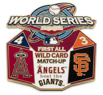 2002 World Series Commemorative Pin - Angels vs. Giants