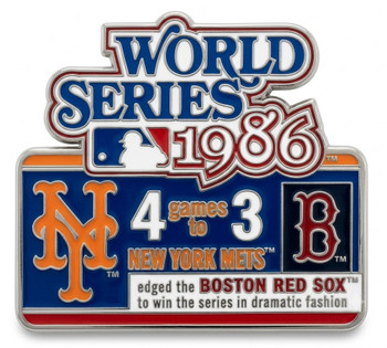 1986 World Series Commemorative Pin - Mets vs. Red Sox