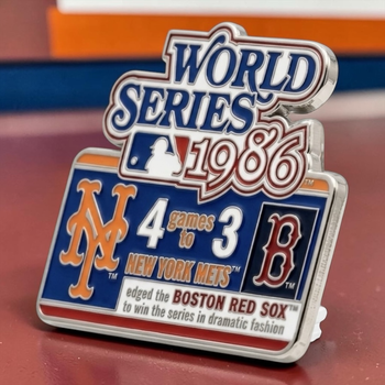 1986 World Series Commemorative Pin - Mets vs. Red Sox
