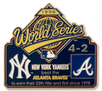 1996 World Series Commemorative Pin - Yankees vs. Braves