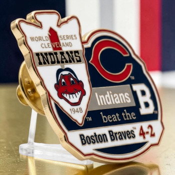 1948 World Series Commemorative Pin - Indians vs. Braves