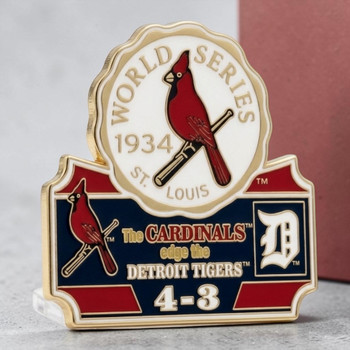 1934 World Series Commemorative Pin - Cardinals vs. Tigers