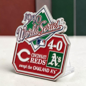 1990 World Series Commemorative Pin - Reds vs. A's
