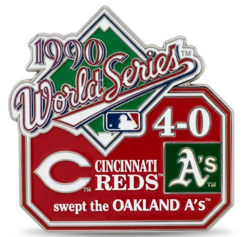 1990 World Series Commemorative Pin - Reds vs. A's
