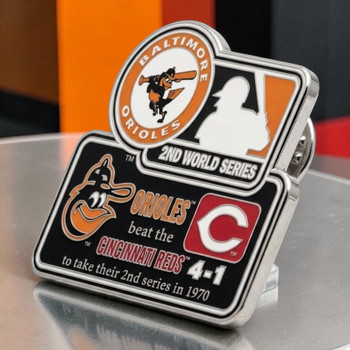 1970 World Series Commemorative Pin - Orioles vs. Reds