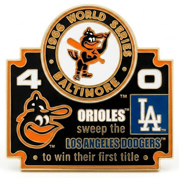 1966 World Series Commemorative Pin - Orioles vs. Dodgers