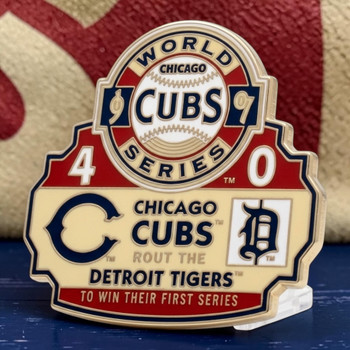 1907 World Series Commemorative Pin - Cubs vs. Tigers