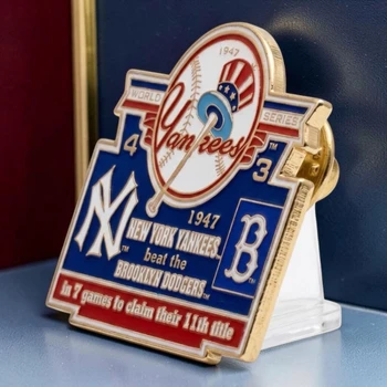 1947 World Series Commemorative Pin - Yankees vs. Dodgers