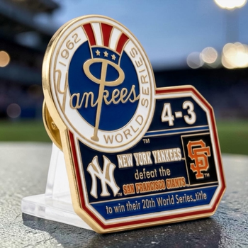 1962 World Series Commemorative Pin - Yankees vs. Giants