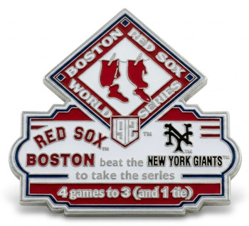 1912 World Series Commemorative Pin - Red Sox vs. Giants