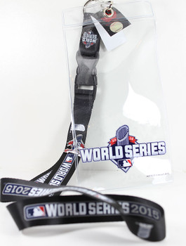 2015 World Series Lanyard w/ Ticket Holder & "I Was There" Pin