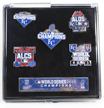 2 - Vintage MLB Kansas City Royals Jersey Pins by Peter David, fading from  age