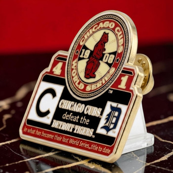 1908 World Series Commemorative Pin - Cubs vs. Tigers