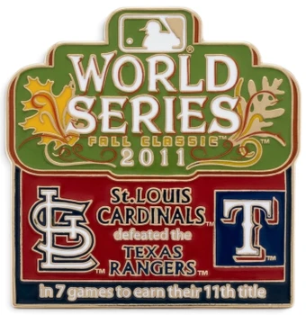2011 World Series Commemorative Pin - Cardinals vs. Rangers