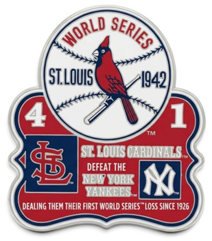 1942 World Series Commemorative Pin - Cardinals vs. Yankees