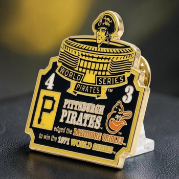1971 World Series Commemorative Pin - Pirates vs. Orioles