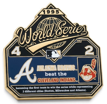 1995 World Series Commemorative Pin - Braves vs. Indians