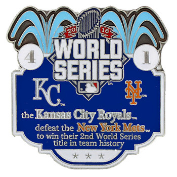 2015 World Series Commemorative Pin - Royals vs. Mets