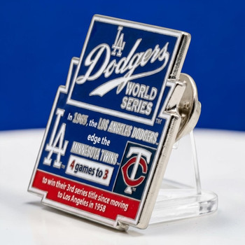 1965 World Series Commemorative Pin - Dodgers vs. Twins