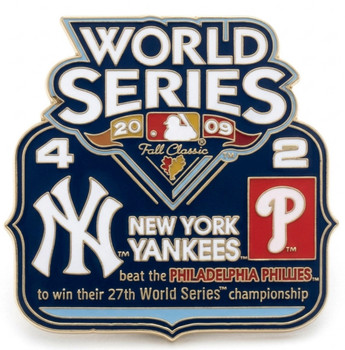 2009 World Series Commemorative Pin - Yankees vs. Phillies
