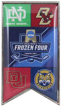 2016 Men's Frozen Four Dueling Teams Pin - Large 2"