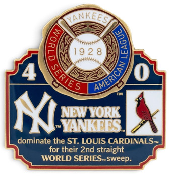 1928 World Series Commemorative Pin - Yankees vs. Cardinals