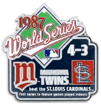 1987 World Series Commemorative Pin - Twins vs. Cardinals