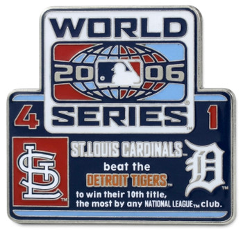 2006 World Series Commemorative Pin - Cardinals vs. Tigers