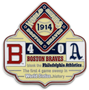 1914 World Series Commemorative Pin - Braves vs. Athletics