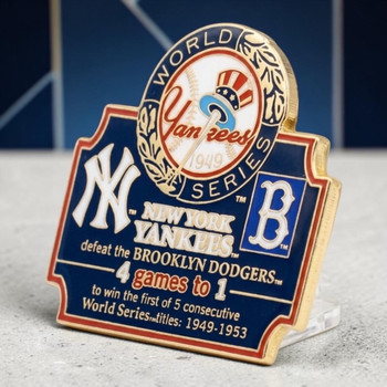 1949 World Series Commemorative Pin - Yankees vs. Dodgers