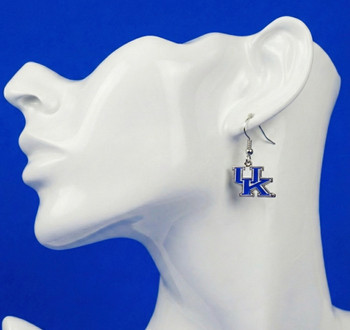 University of Kentucky Earrings - Silver