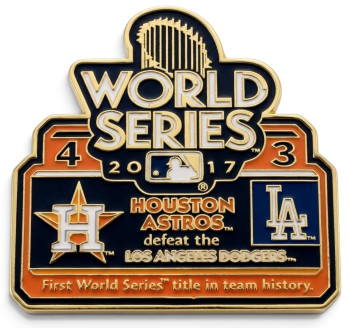 2017 World Series Commemorative Pin - Astros vs. Dodgers