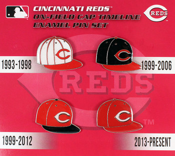 Cincinnati Reds Cooperstown Collection Cap Timeline Pin Set