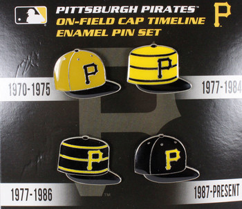 Pittsburgh Pirates Cooperstown Collection Cap Timeline Pin Set