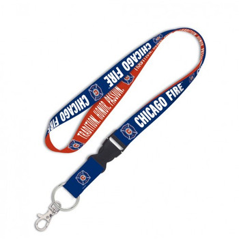 Chicago Fire Detachable Reversible Lanyard Chicago Fire Detachable Reversible Lanyard